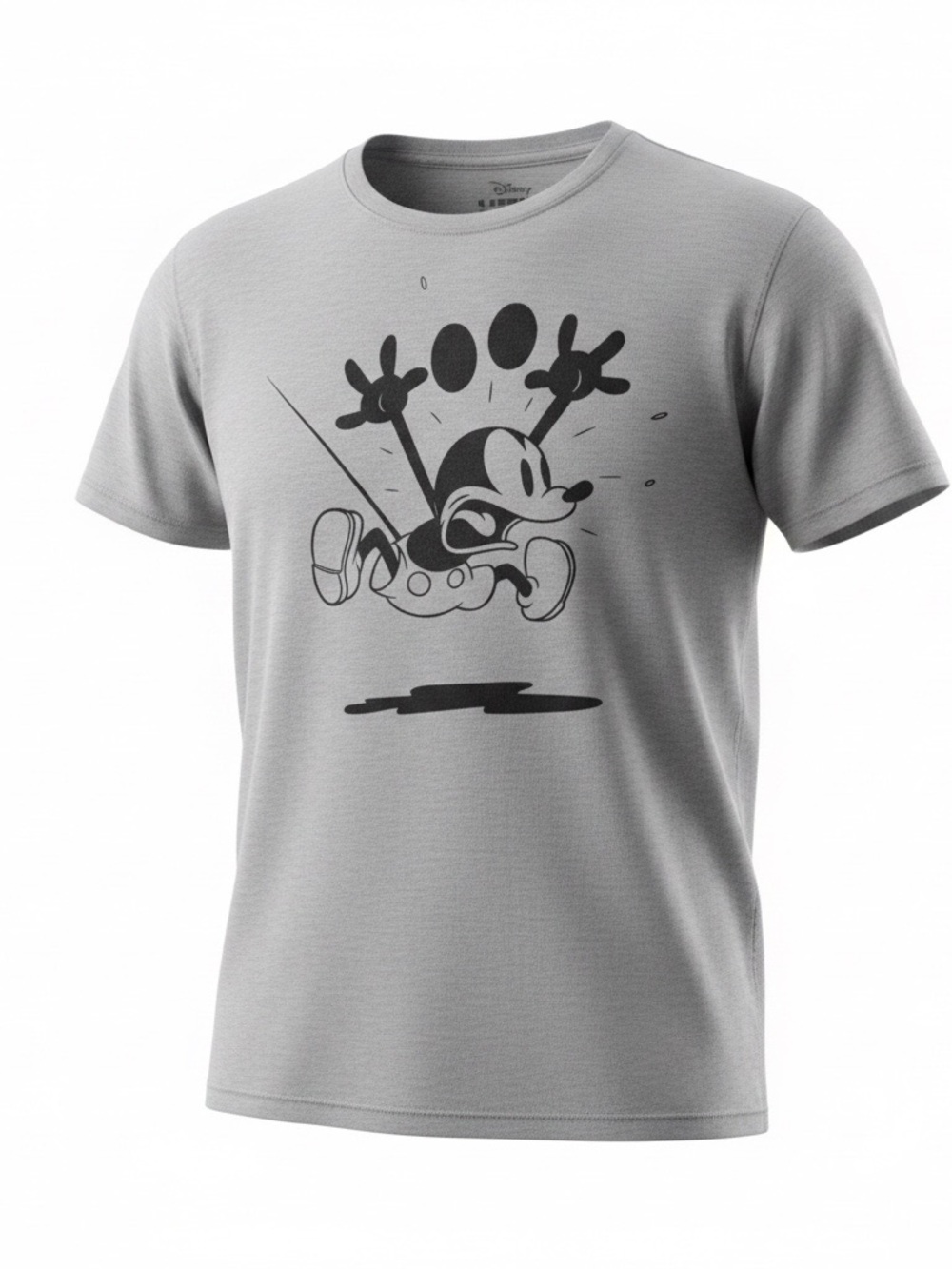 Disney Men Gray Mickey Graphic Tee